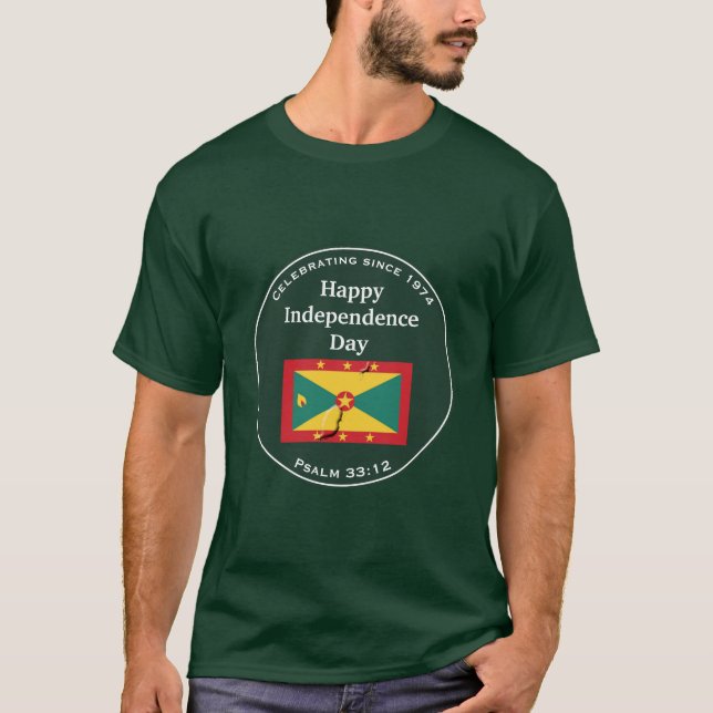 GRENADISCHE UNABHÄNGIGKEIT GRENADA T-Shirt (Vorderseite)