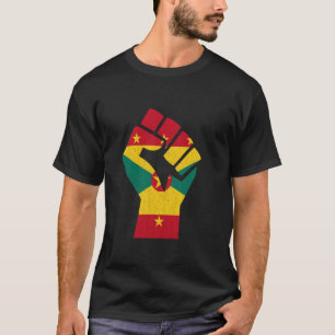 Grenadischer Stolz Handfist Grenadische Wurzeln Gr T-Shirt