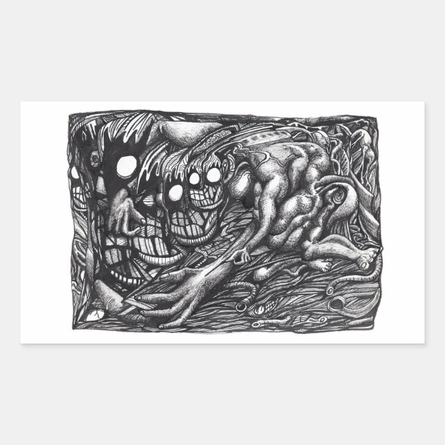 Grendel Mother Dream Rechteckiger Aufkleber (Vorderseite)