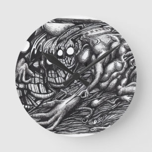 Grendel-Mother-Dream_ Runde Wanduhr