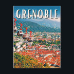 Grenoble Foto Vintage Postkarte<br><div class="desc">Grenoble ist eine Gemeinde im Südosten Frankreichs in der Region Auvergne-Rhône-Alpes,  Leiter des Departements Isère,  ehemalige Hauptstadt von Daupheinis.</div>