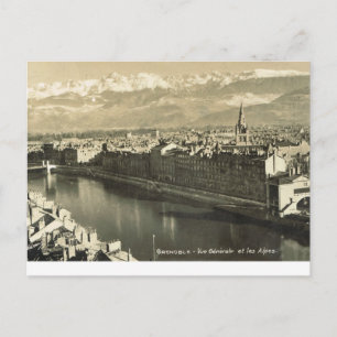 Grenoble, vue generale des alpines postkarte