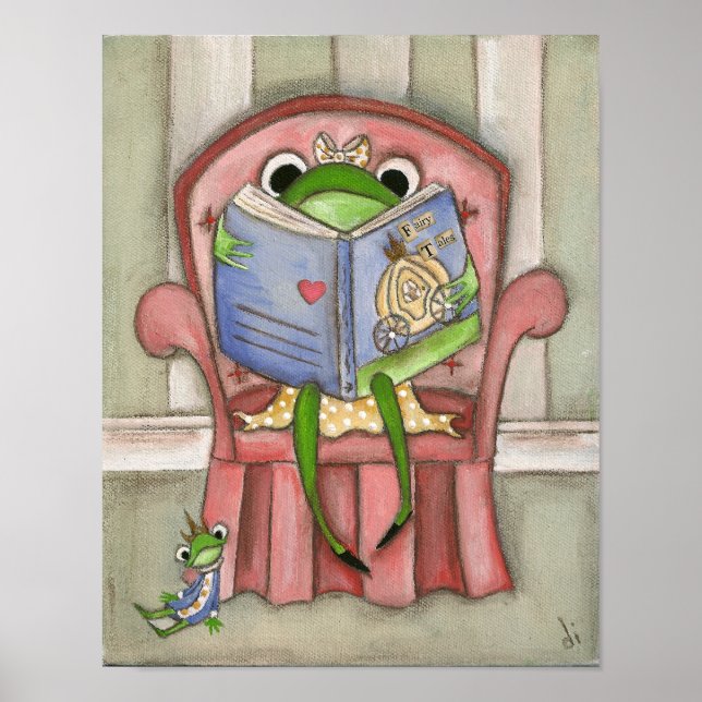 Grenouille à conte de fées - Impression d'art (Devant)