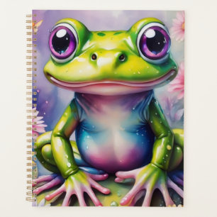 Grenouille Avec Art numérique Fleur