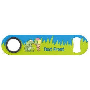 Grenouille avec clé de barre de crème glacée