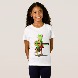 Grenouille avec T-shirt guitare