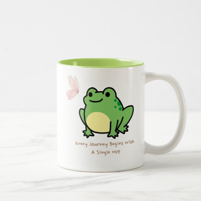 Grenouille café Mug (Droit)