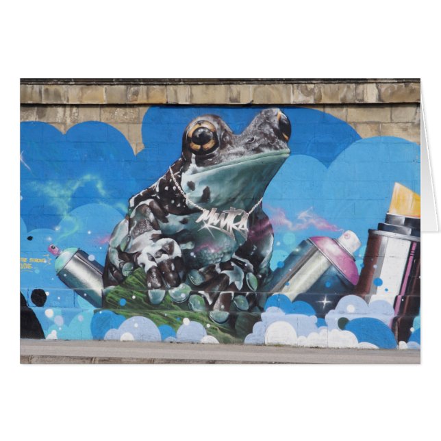 Grenouille cool entre les boîtes de Spray (Devant horizontal)
