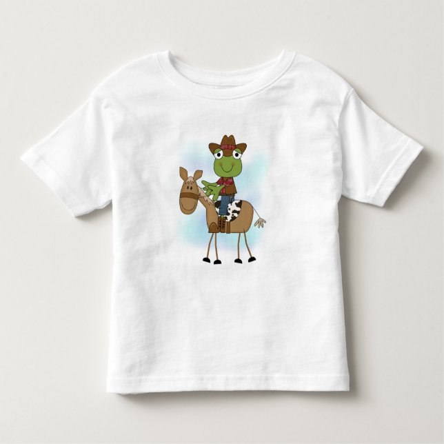 Grenouille Cowboy Avec Cheval Tshirts et Cadeaux (Devant)