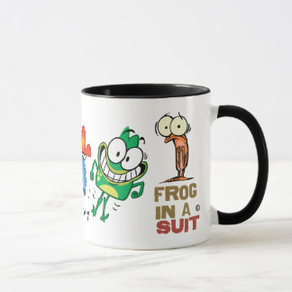 Grenouille dans une tasse de caractère de costume