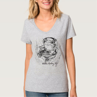 Grenouille d'arbre gris oriental en T-shirt DJ