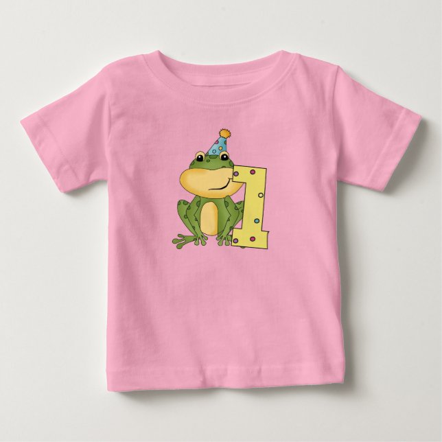 Grenouille de fête 1er anniversaire T-shirts et ca (Devant)