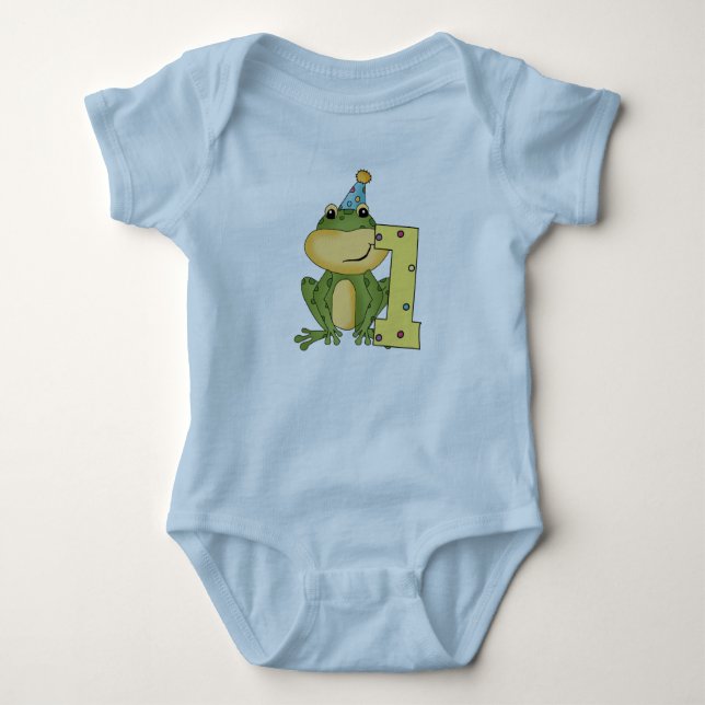 Grenouille de fête 1er anniversaire T-shirts et ca (Devant)