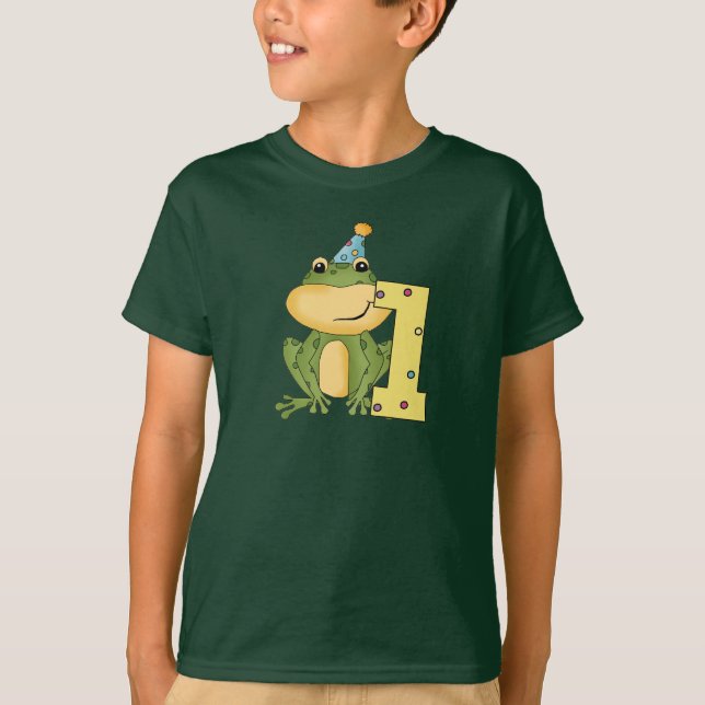 Grenouille de fête 1er anniversaire T-shirts et ca (Devant)