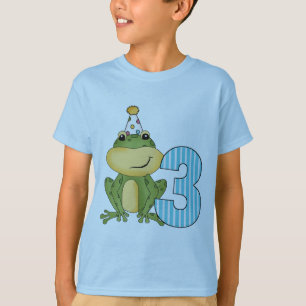 Grenouille de fête 3e anniversaire T-shirts et cad