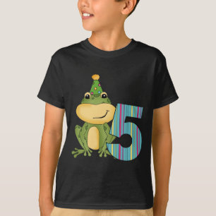 Grenouille de fête 5e anniversaire T-shirts et cad