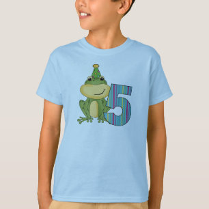 Grenouille de fête 5e anniversaire T-shirts et cad