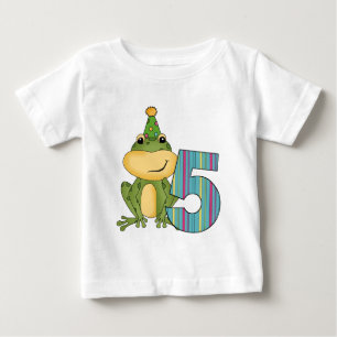 Grenouille de fête 5e anniversaire T-shirts et cad