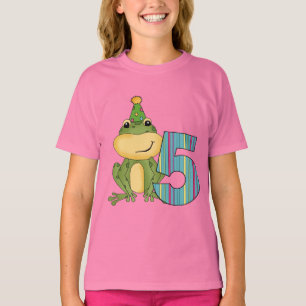 Grenouille de fête 5e anniversaire T-shirts et cad