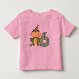 Grenouille de fête 6e anniversaire T-shirts et cad