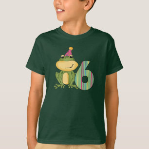 Grenouille de fête 6e anniversaire T-shirts et cad