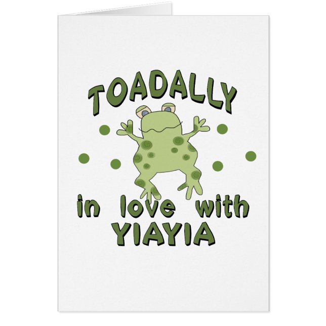 Grenouille de YiaYia d'amour de TOADALLY (Devant)