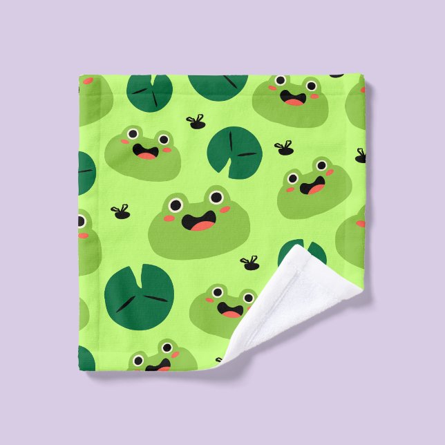 Grenouille drôle (Gant de toilette)