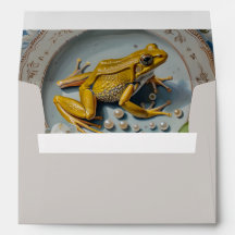 Grenouille - Enveloppe pour taille de carte 12,7 x