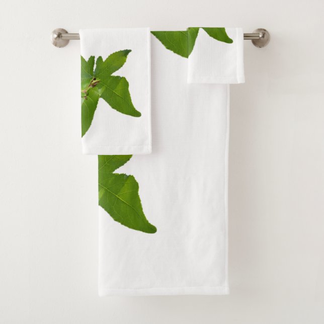 Grenouille Feuille De Raisin Vert, Serviettes De B (En situation)