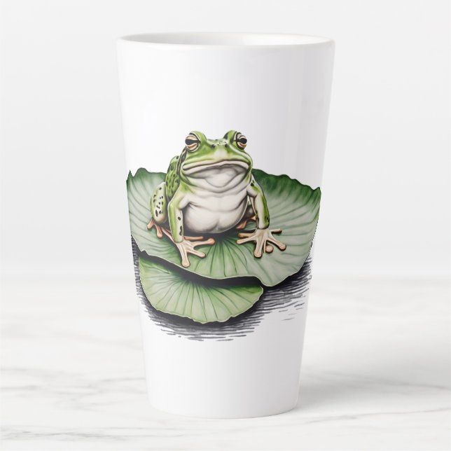 Grenouille Latte Café Mug (Devant)