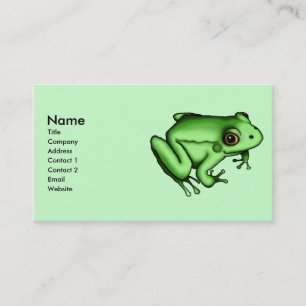 Grenouille, modèle de carte de visite