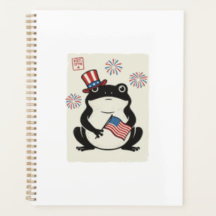 Grenouille Patriotique Gravure Vintage Art Vectori