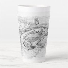 Grenouille sur Lily Pad Latte Mug