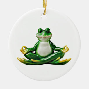 Grenouille Zen, Ornement de Noël Zen Frog, Grenoui