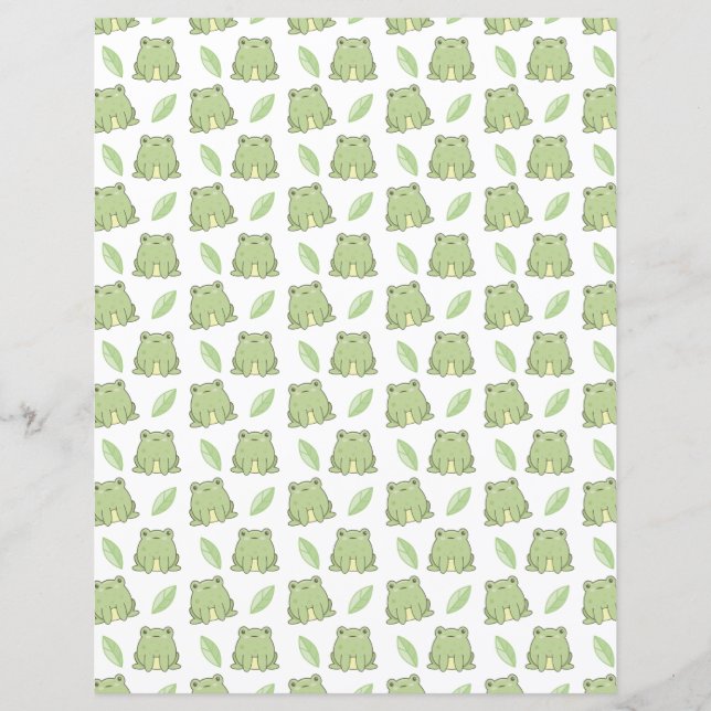 Grenouilles Et Scrapbook Feuille (Devant)