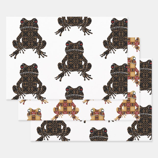 Grenouilles Papier d'enrobage de galerie Feuille p (Lot)