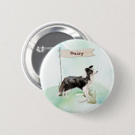 Grenz Collie Gratulation zum neuen Hund Button
