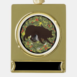 Grenz-Kraut Banner-Ornament Gold