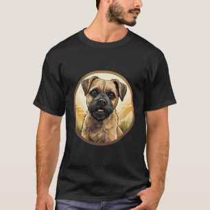 Grenz Terrier Hund Niedlich Hunde Rasse Hund Motif T-Shirt
