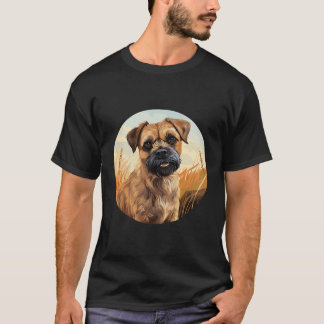 Grenz Terrier Hund Niedlich Hunde Rasse Hund Motif T-Shirt