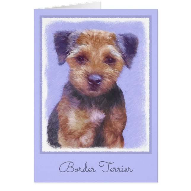 Grenz-Terrier-Malerei - Niedliche Original-Hunde-K (Vorne)