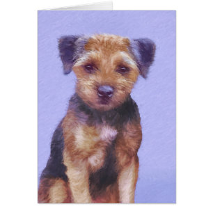 Grenz-Terrier-Malerei - Niedliche Original-Hunde-K