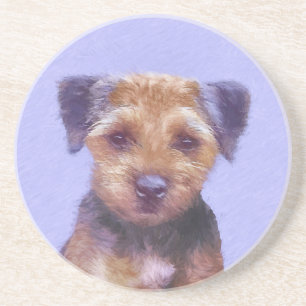 Grenz-Terrier-Malerei - Niedliche Original-Hunde-K Getränkeuntersetzer