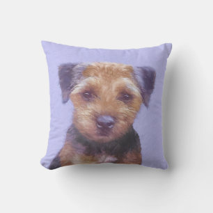 Grenz-Terrier-Malerei - Niedliche Original-Hunde-K Kissen