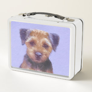 Grenz-Terrier-Malerei - Niedliche Original-Hunde-K Metall Brotdose