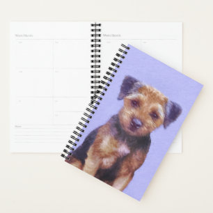Grenz-Terrier-Malerei - Niedliche Original-Hunde-K Planer