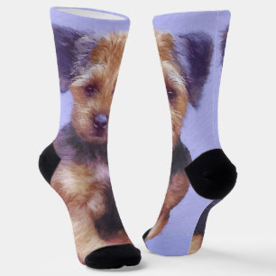 Grenz-Terrier-Malerei - Niedliche Original-Hunde-K Socken
