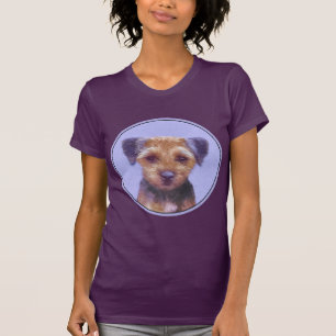 Grenz-Terrier-Malerei - Niedliche Original-Hunde-K T-Shirt