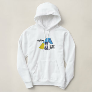 Grenzcollie-Agility-Spiel Bestickter Hoodie