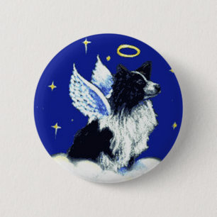 Grenzcollie-Engels-Button Button